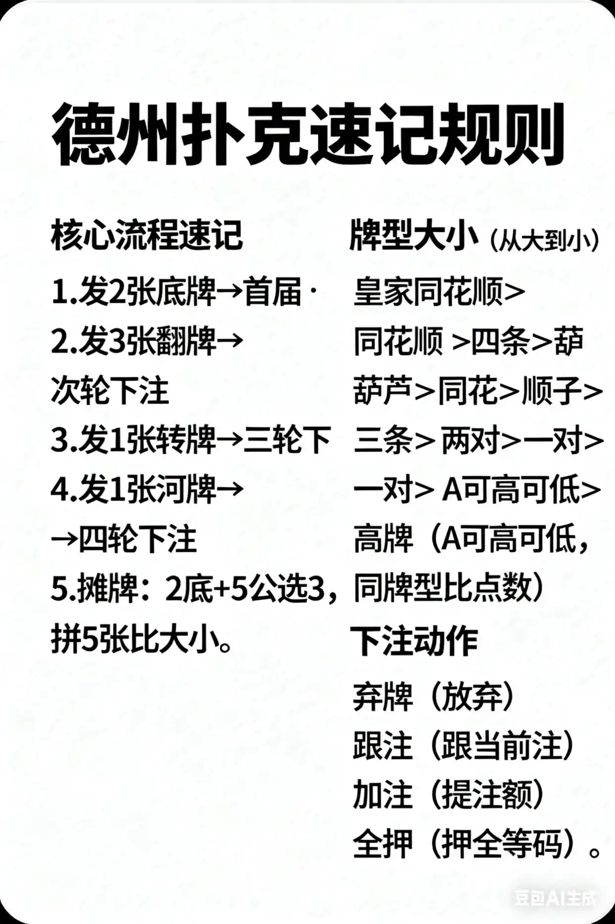 德州扑克加注有要求吗_德州扑克核心规则玩法_新手秒懂版