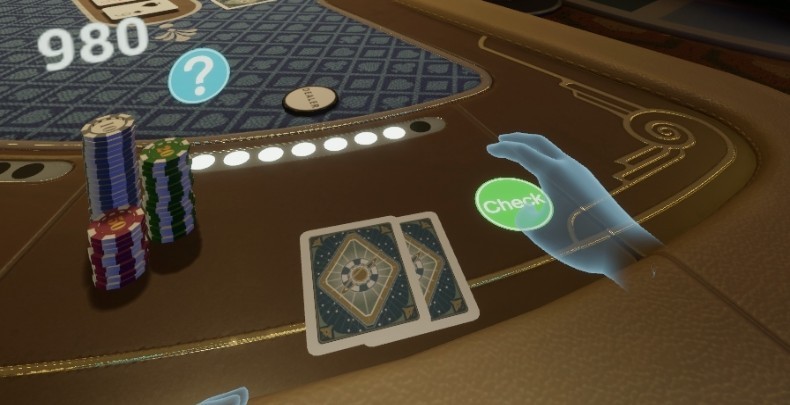 VR德州扑克游戏操作优化_Lucky Night Texas Holdem VR VR游戏开发交互设计_德州扑克游戏开发