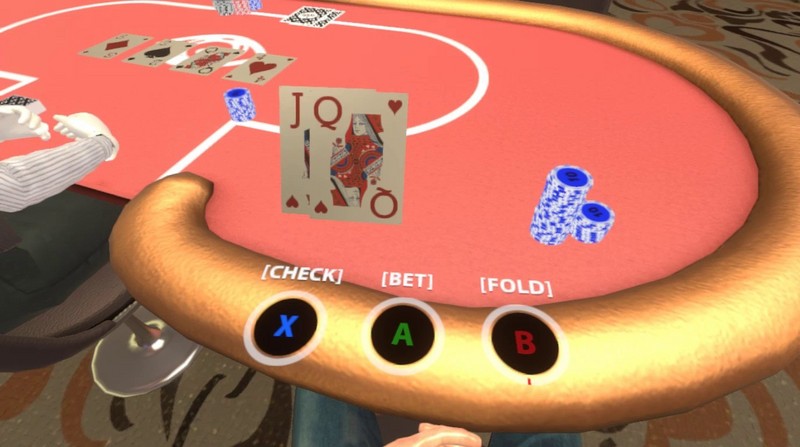 德州扑克游戏开发_VR德州扑克游戏操作优化_Lucky Night Texas Holdem VR VR游戏开发交互设计