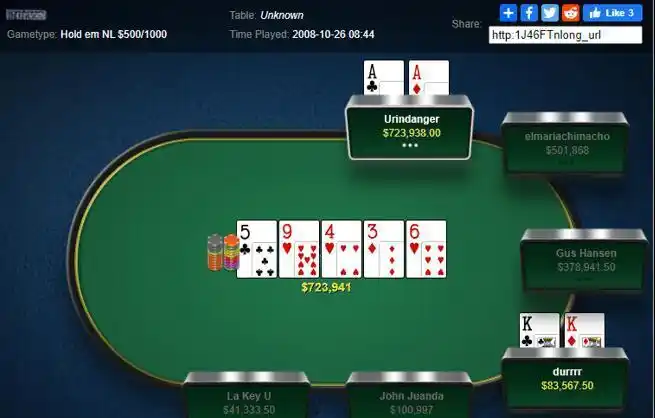 WSOP线上赛常规局最大底池_Malinowski Addamo KK AA对决_德州扑克史上最大底池