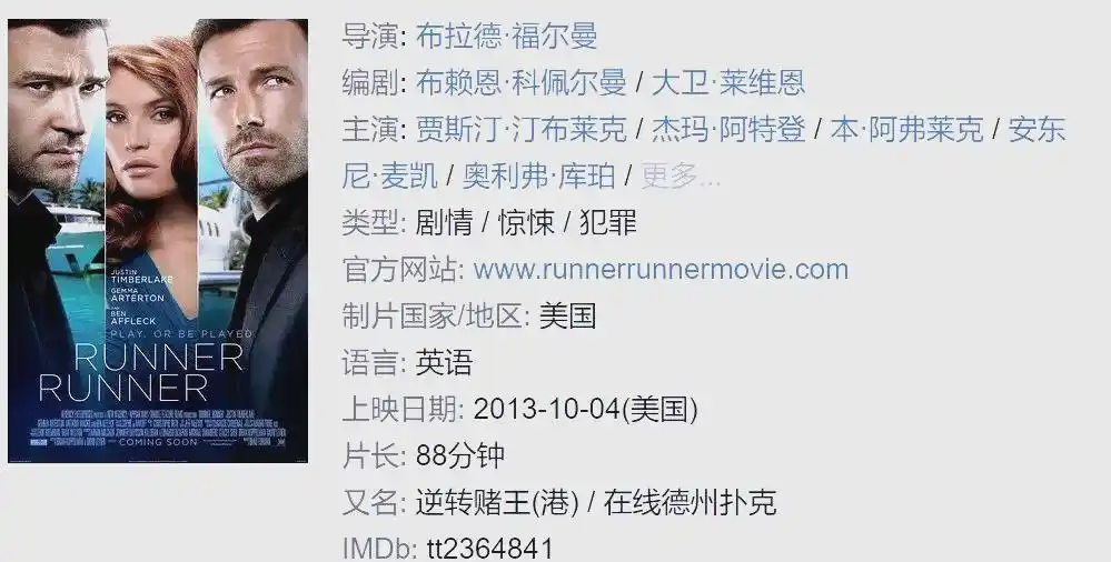 经典扑克电影排行榜_电影德州扑克_扑克电影推荐