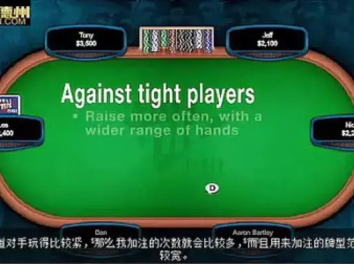 德州扑克视频教程下注策略_德州扑克网上教程视频_德州扑克视频教程锦标赛打法